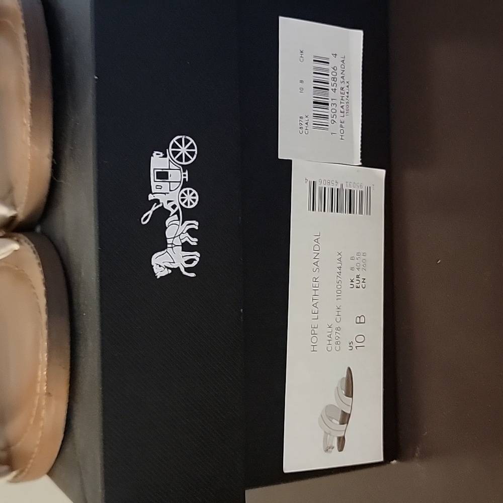 Coach White leather sandals - Picture 4 of 4